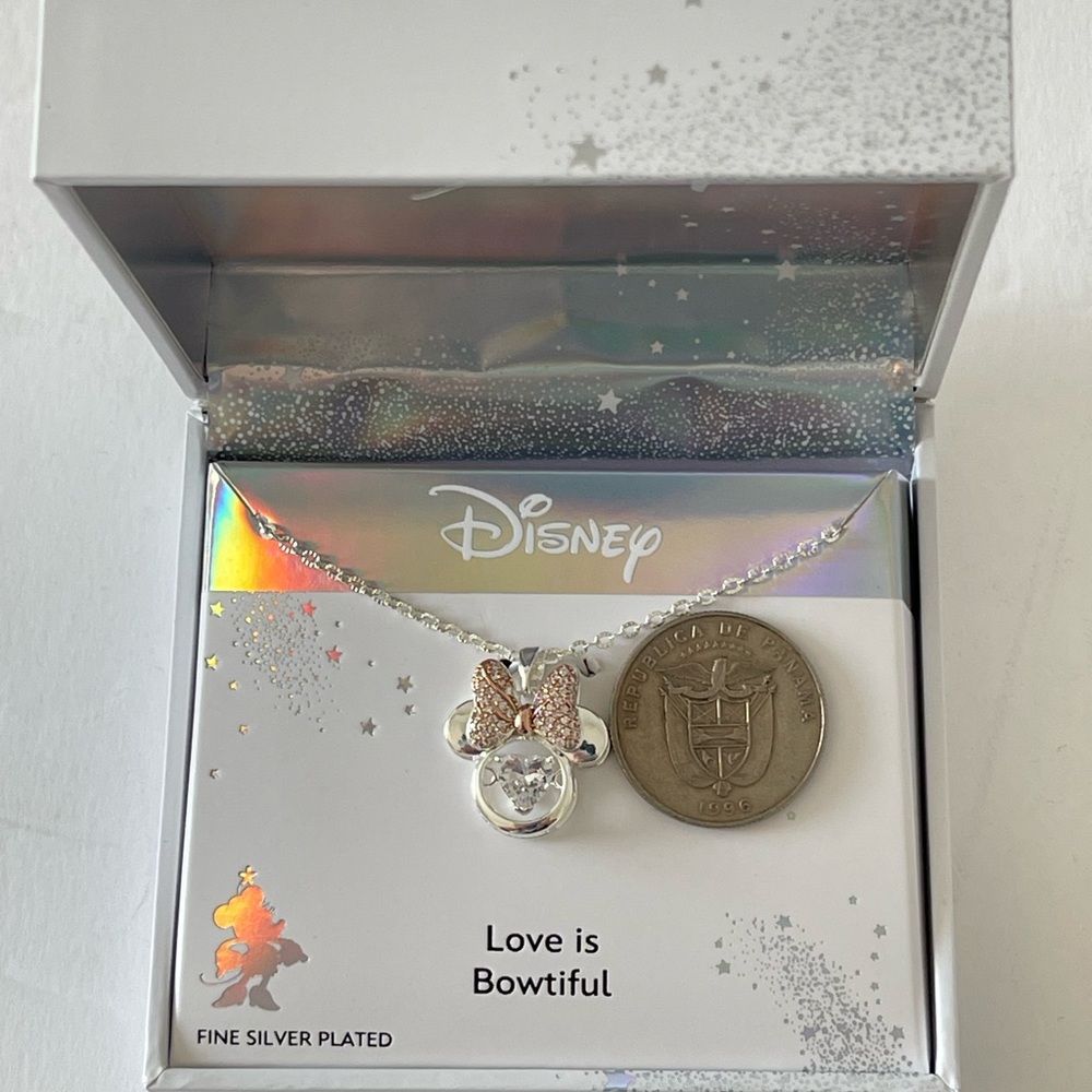 Disney Classics Jewelry | Minnie Mouse Crystal Pendant Necklace - Picture 9 of 10